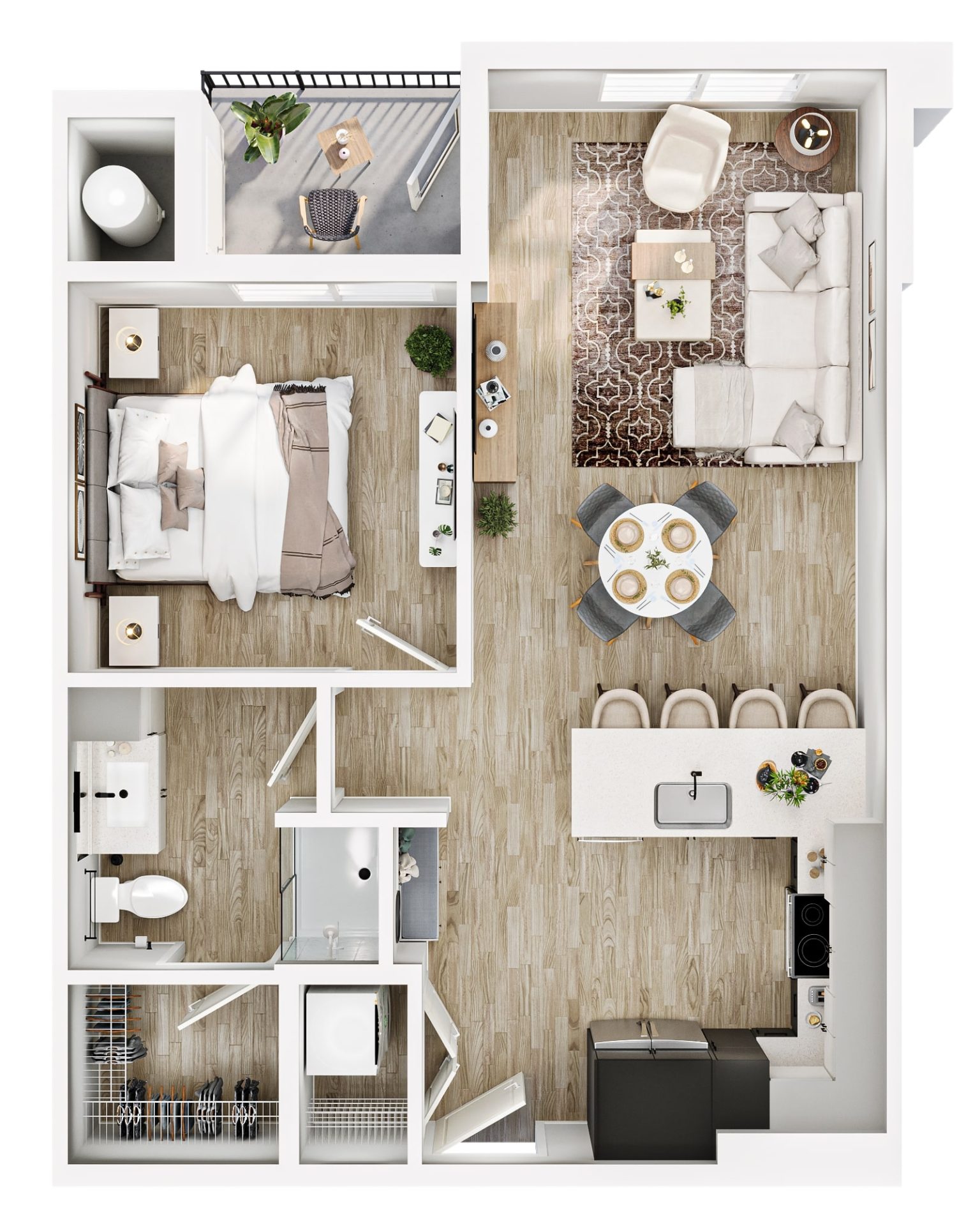 257t_Flats at Hansem Farm_NAI Affinity_A1_D1 A1 floor plan for The Flats at Hansen Farm