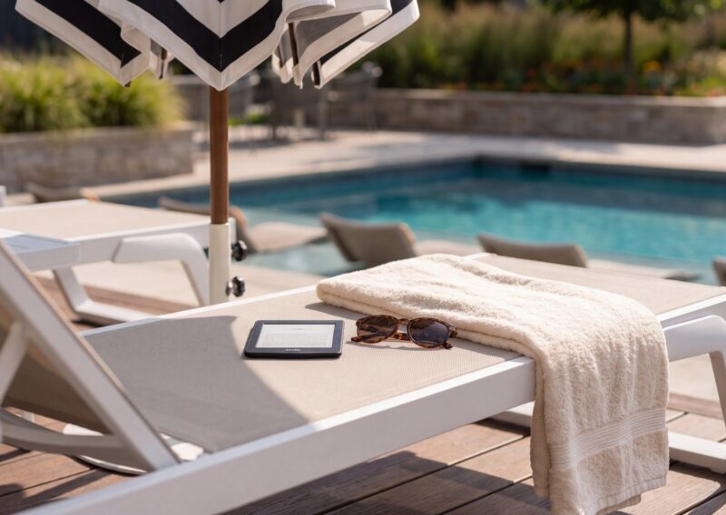A quiet afternoon on the pool deck