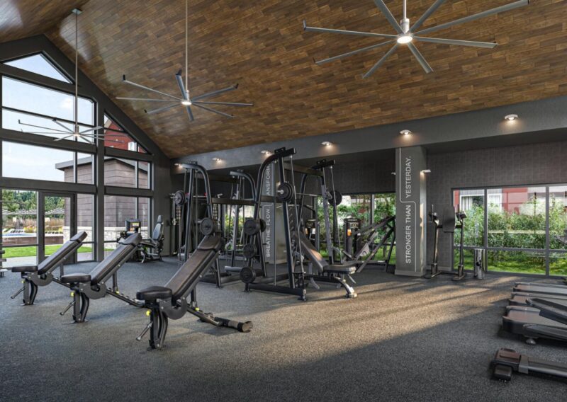 The 24/7 fitness center