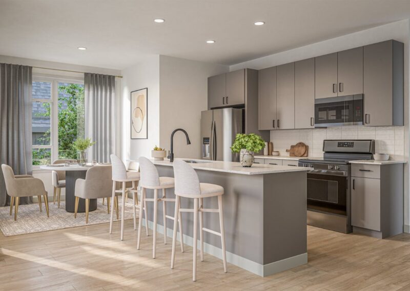 Kitchen and dining, plan B6